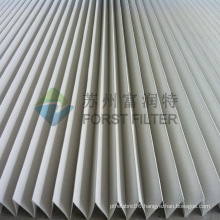 FORST 260g Polyester PTFE Membranae Pleated Media For Filter Cartridge